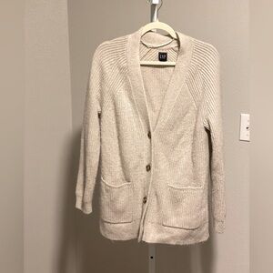 GAP Cream Women's Cardigan Sweater